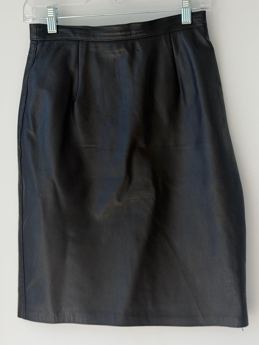 bagatelle Black Leather Pencil Skirt